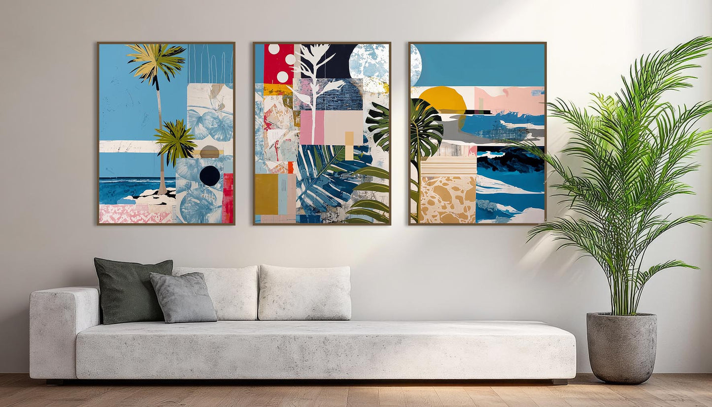 Composição - Colagem Colors Abstrata 01