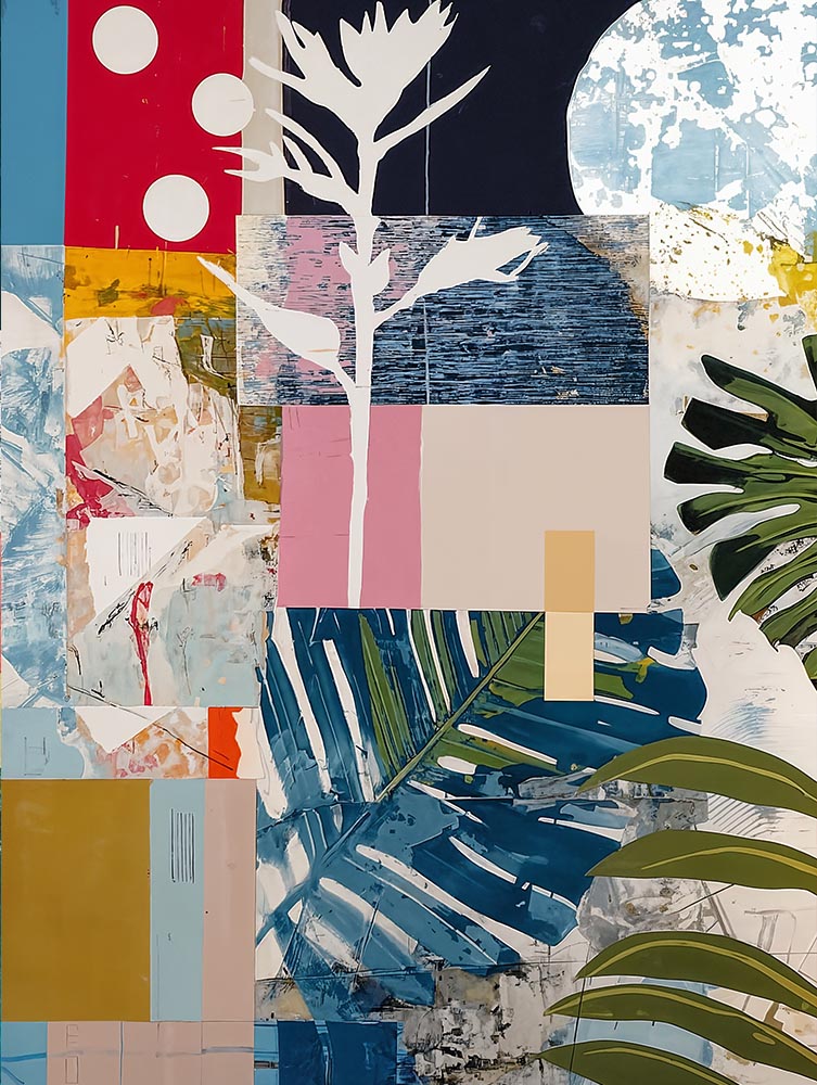 Colagem Colors Abstrata 01B