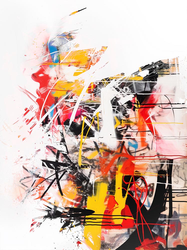 Novo Abstrato Expressionista Girl