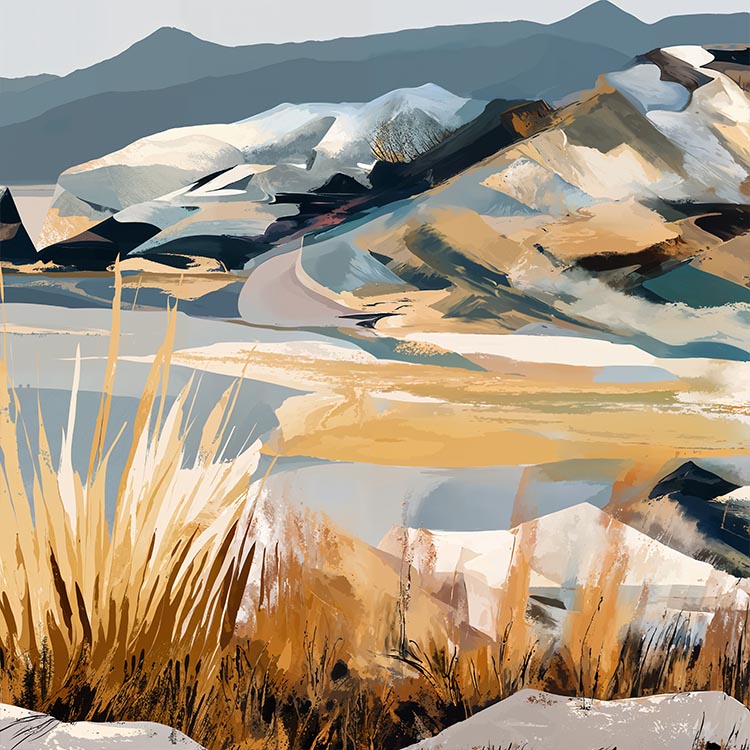 paisagem com abstrato 4B