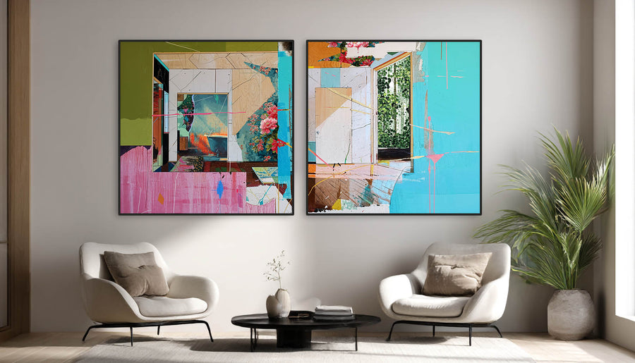Quadro Decorativo Composição - Abandoned Houses 2