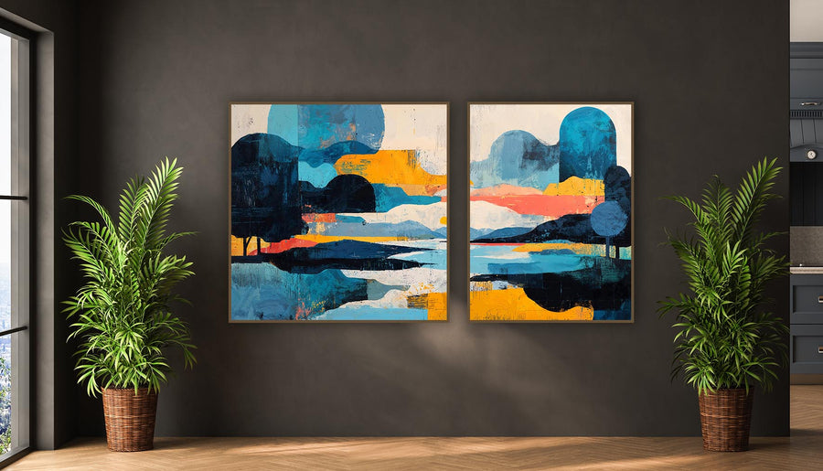 Quadro Decorativo Composição - Abstract Landscape