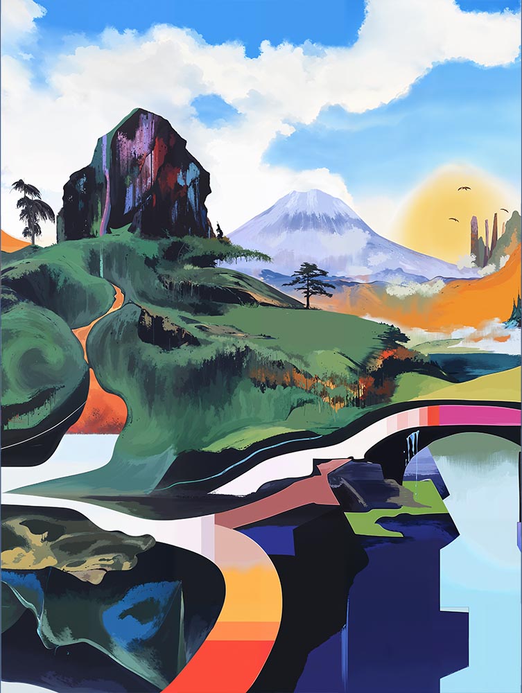 Quadro Decorativo Bizarre Landscape 2A