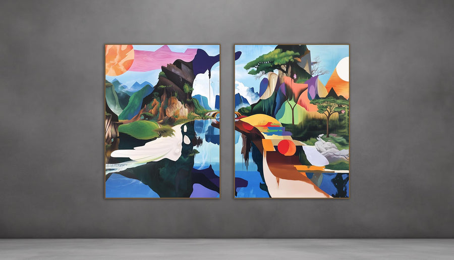 Quadro Decorativo Composição - Bizzare Landscape 1