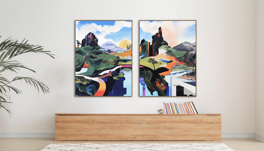 Quadro Decorativo Composição - Bizzare Landscape 2