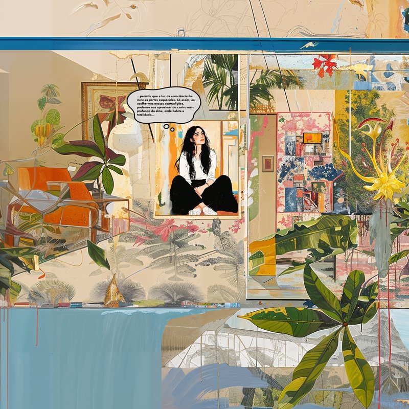 Quadro Decorativo Freud Garden A