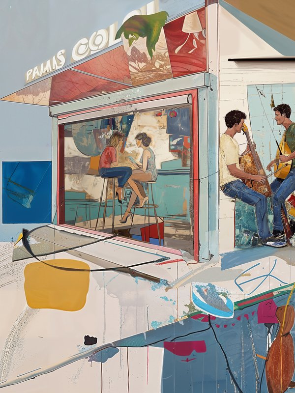 Quadro Decorativo Jazz Music Pub A