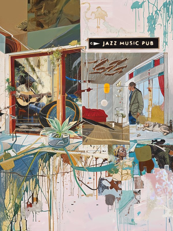 Quadro Decorativo Jazz Music Pub B