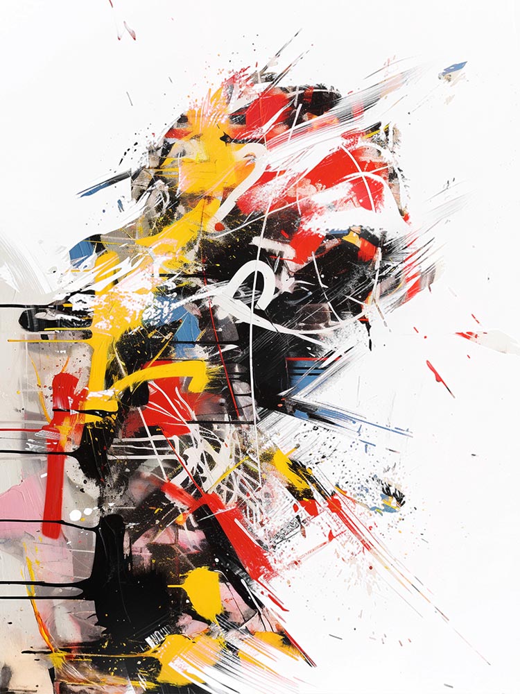 Quadro Decorativo Novo Abstrato Expressionista Man