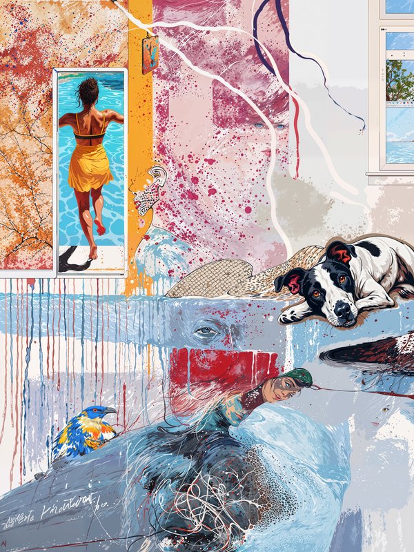 Quadro Decorativo Psicodélico A