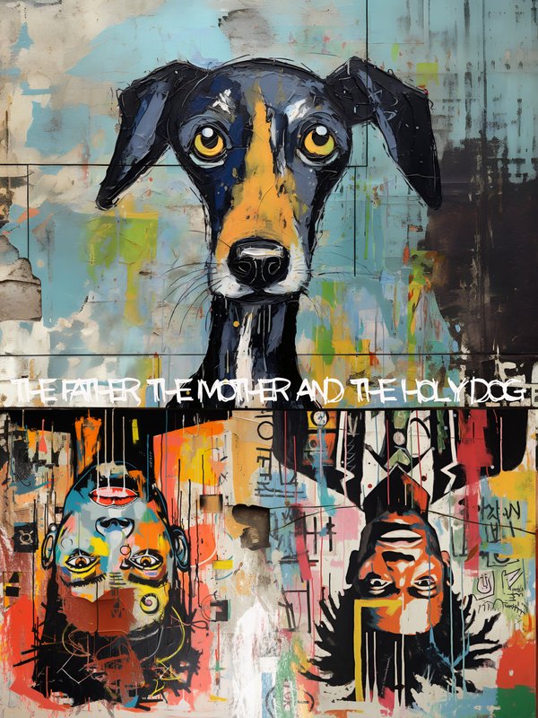 Quadro Decorativo The Father the Mother and the Dog