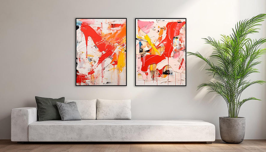 Quadro Decorativo Composição - Abstrato Expressionista
