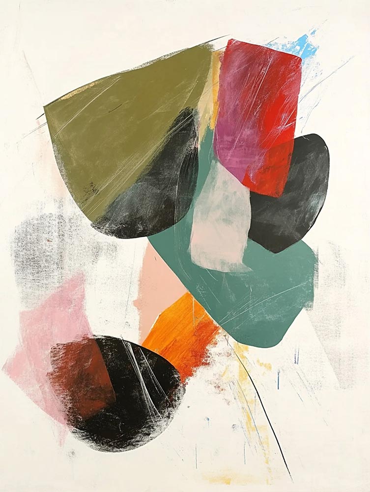 Quadro Decorativo Arte Abstrata 01B