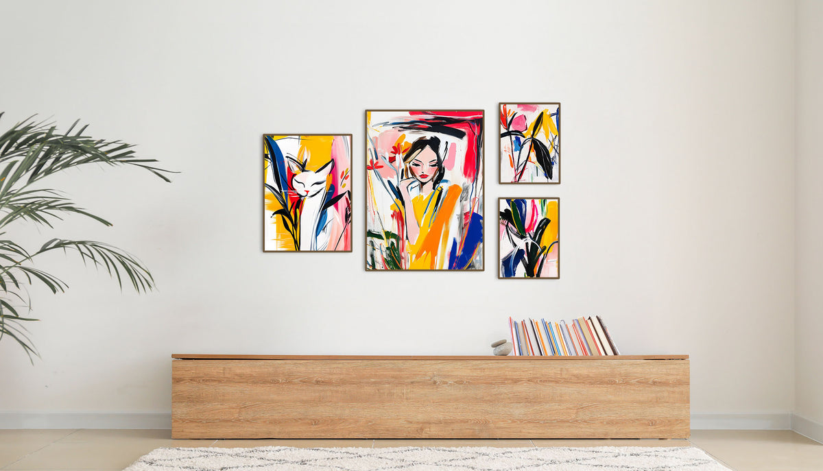Quadro Decorativo Composição - Expressionist Flowers – imagem 2
