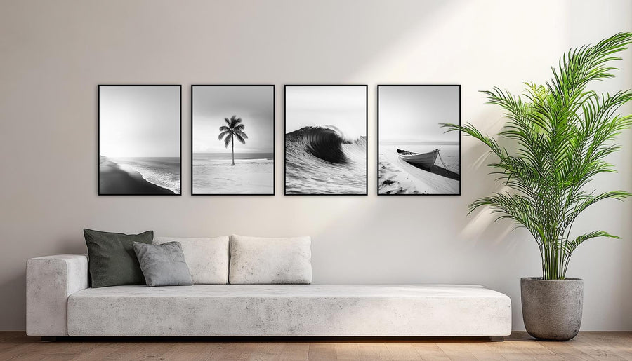 Quadro Decorativo Composição - Fotografia PB