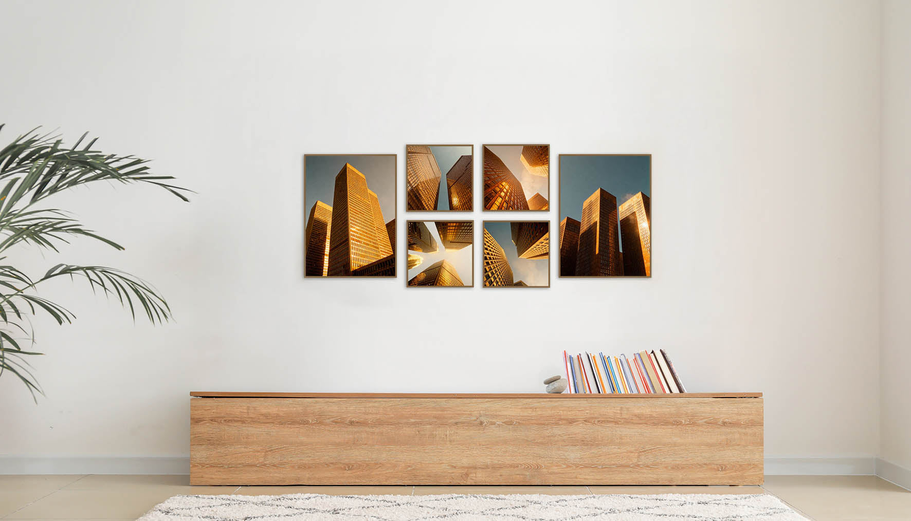 Quadro Decorativo Composição - Golden City – imagem 2