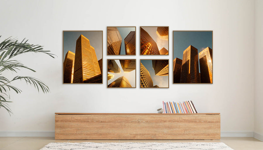 Quadro Decorativo Composição - Golden City