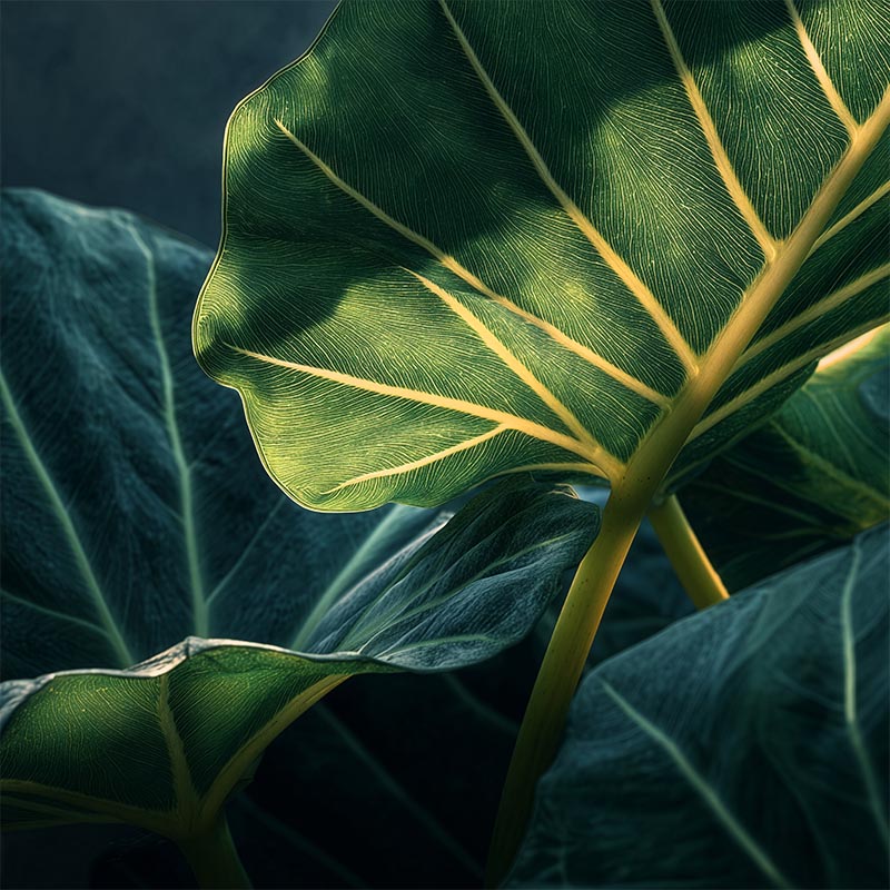 Quadro Decorativo Green Leaves 01