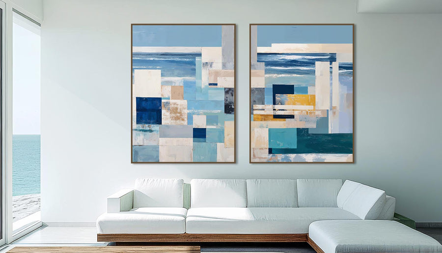 Quadro Decorativo Composição - Mar Abstrato