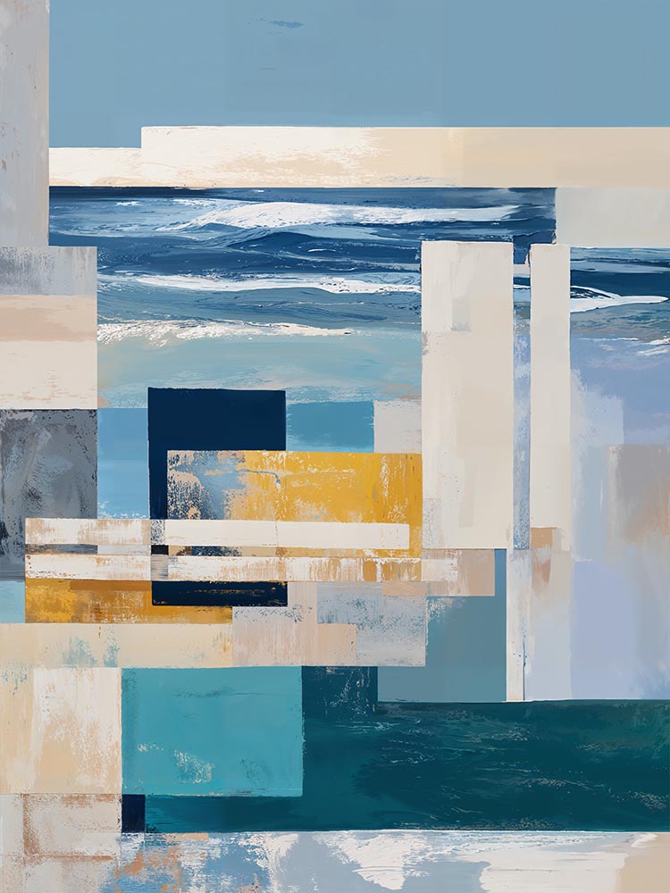 Quadro Decorativo Mar Abstrato B