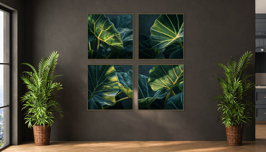 Quadro Decorativo Composição - Green Leaves