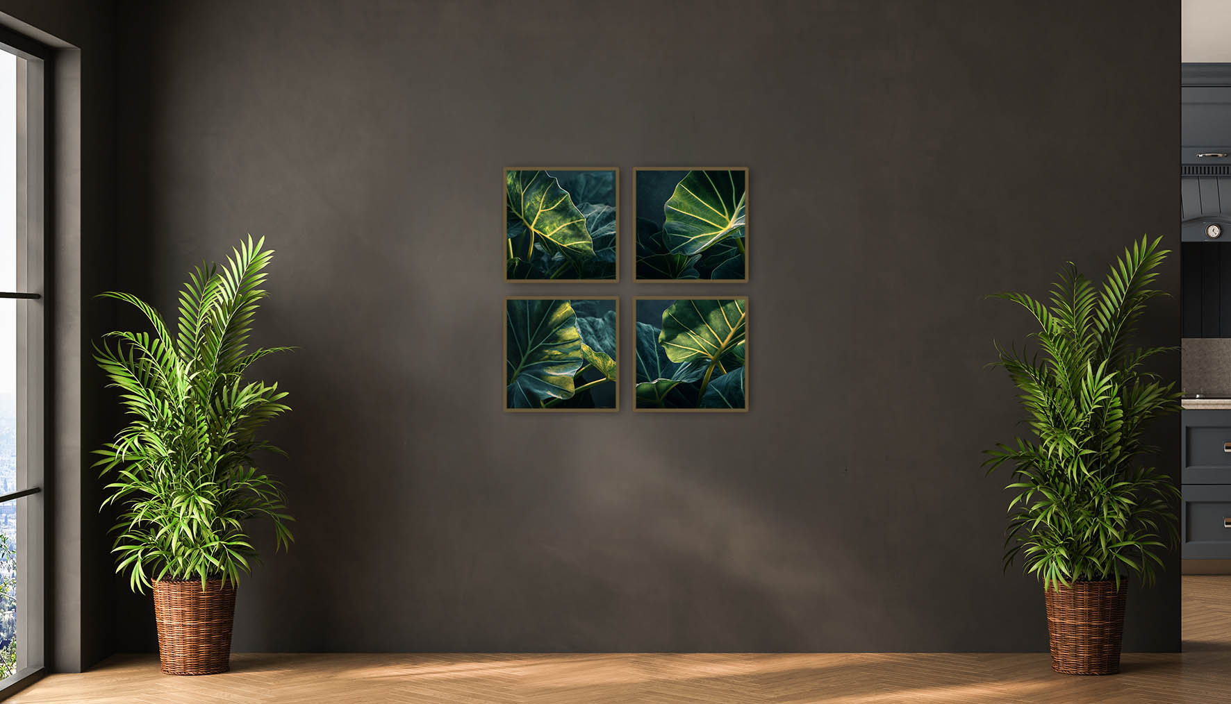 Quadro Decorativo Composição - Green Leaves – imagem 2