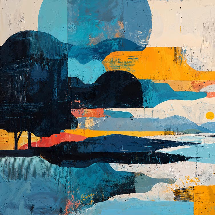 Quadro Decorativo Abstract Landscape A