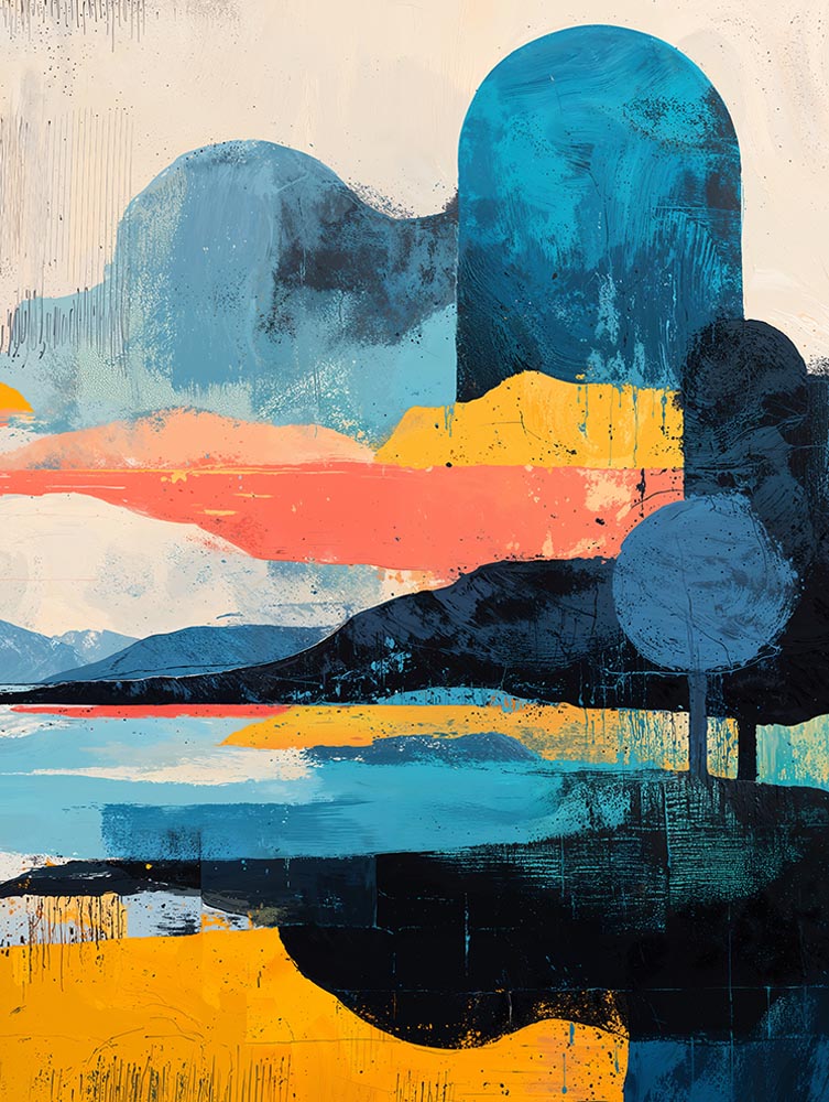 Quadro Decorativo Abstract Landscape B
