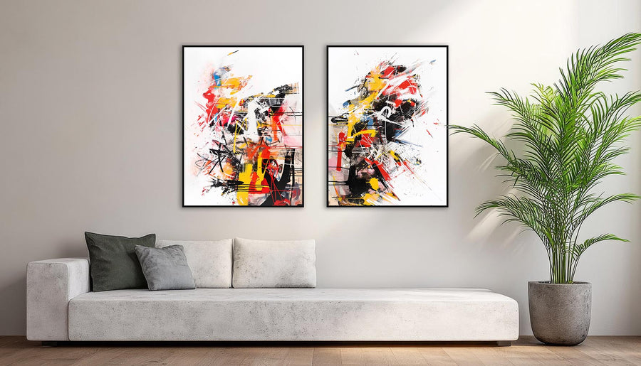 Quadro Decorativo Composição - Novo Abstrato Expressionista
