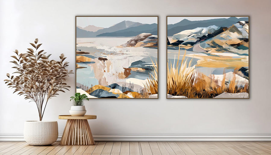Quadro Decorativo Composição - Paisagem Abstrata 4
