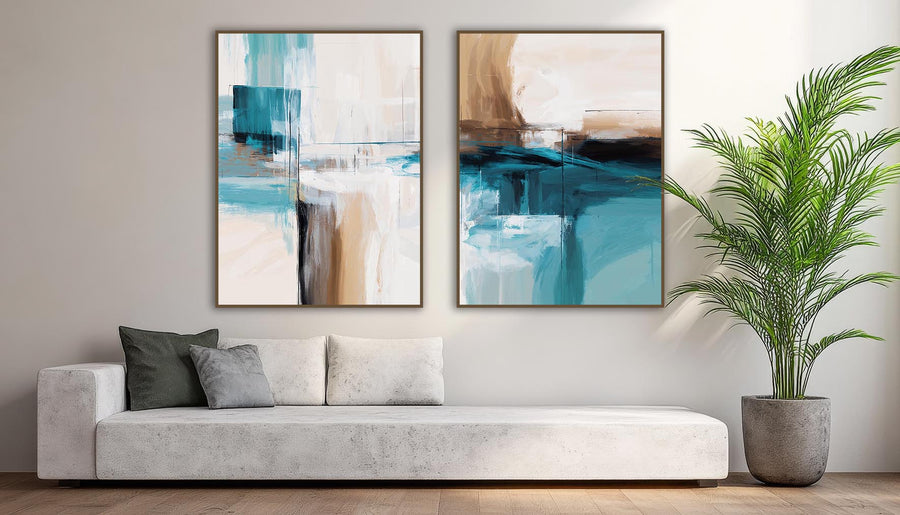 Quadro Decorativo Composição - Pinceladas Abstratas 4