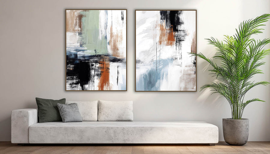 Quadro Decorativo Composição - Pinceladas Abstratas 5