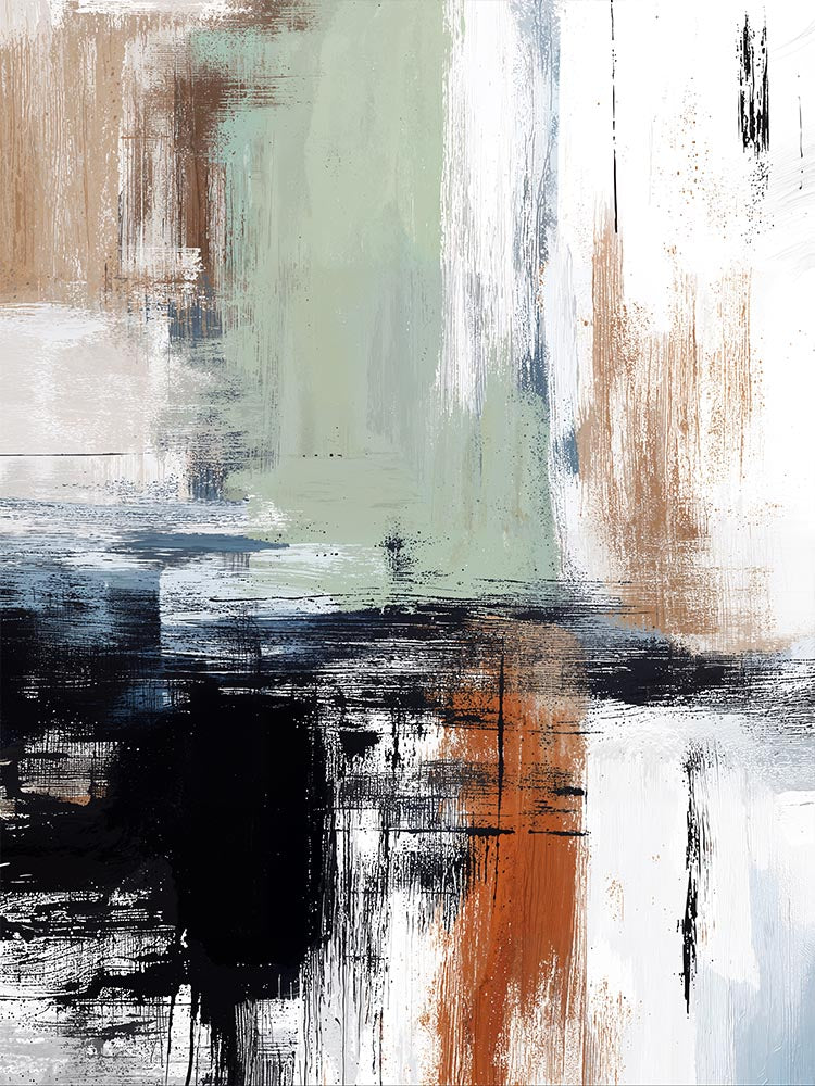 Quadro Decorativo Pinceladas Abstratas 5A