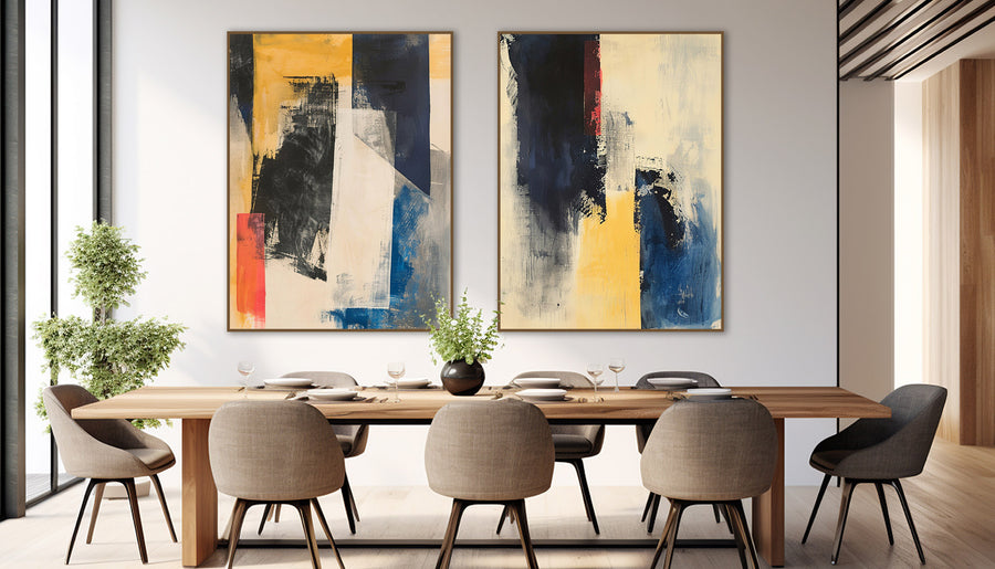 Quadro Decorativo Composição - Pintura Abstrata
