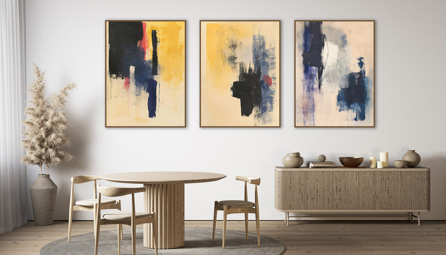 Quadro Decorativo Composição - Pintura Abstrata 2