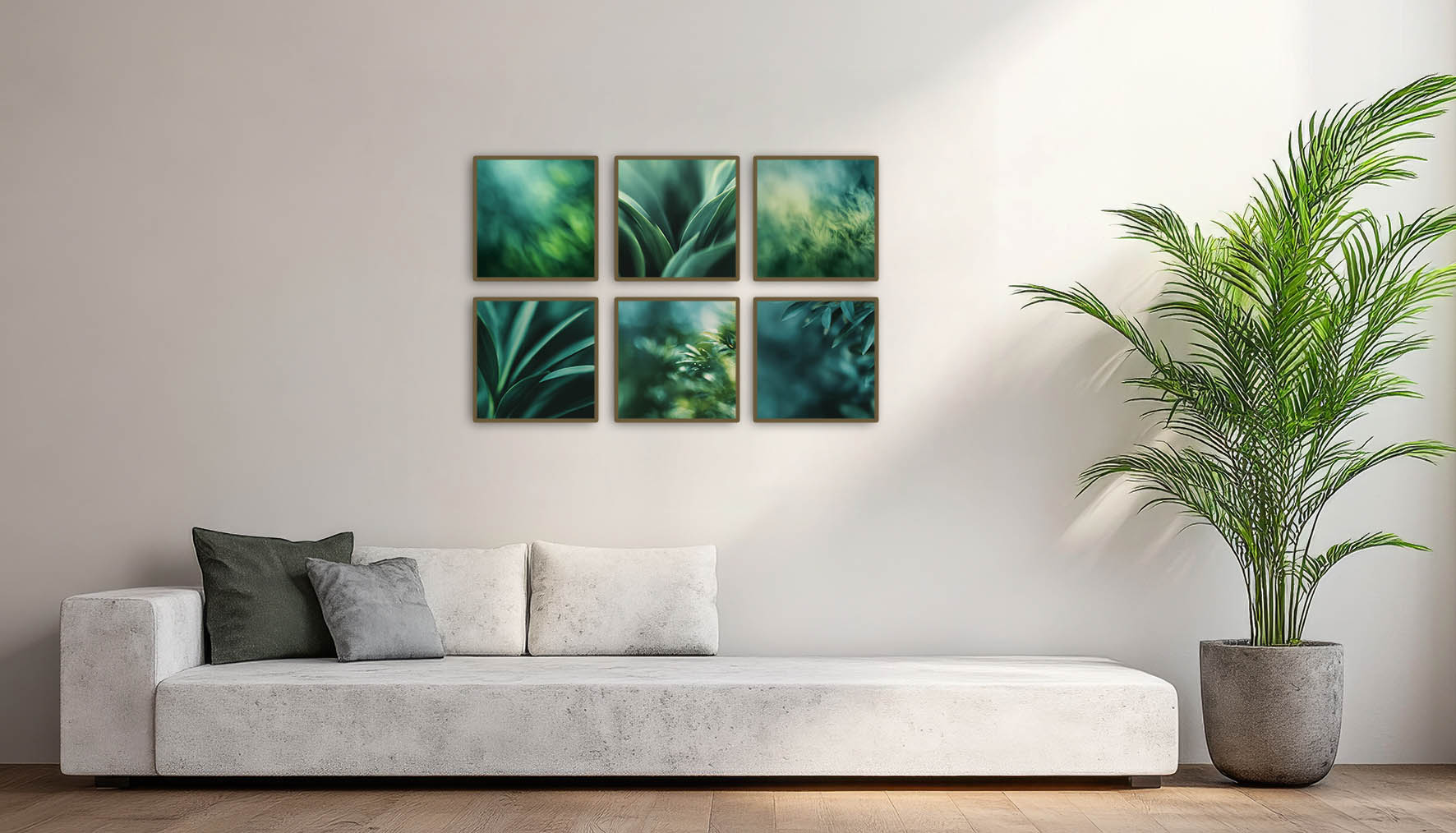 Quadro Decorativo Composição - Green Leaves 1 – imagem 2
