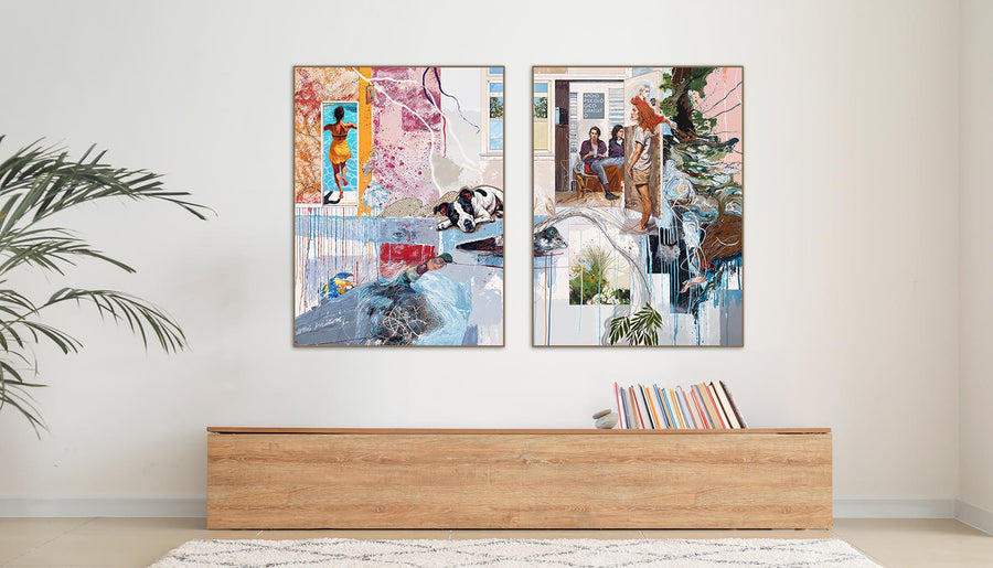 Quadro Decorativo Composição - Psicodélico
