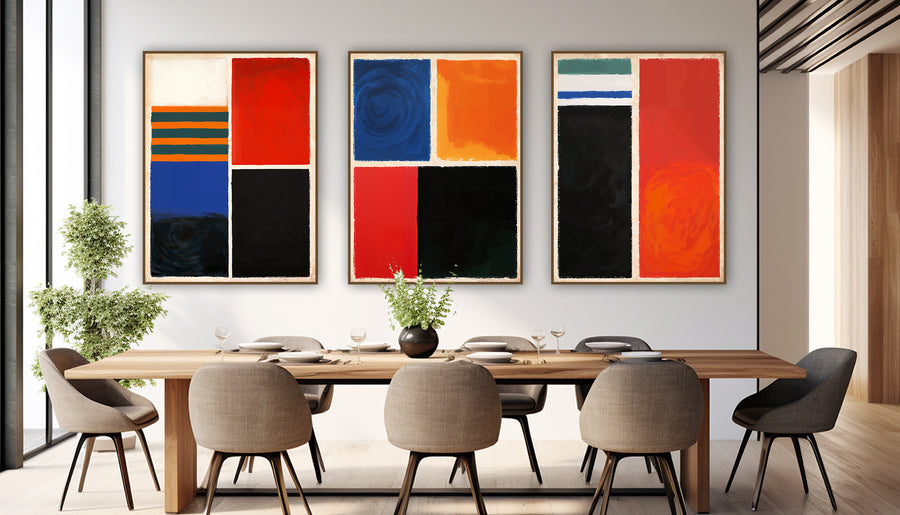 Quadro Decorativo Composição - Rustic Shapes