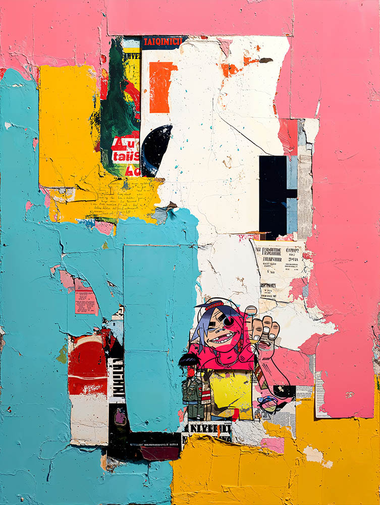 Quadro Decorativo Rusty Gorillaz